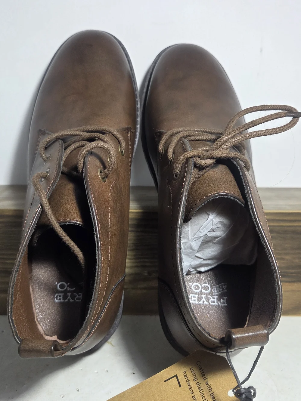 Frye and Co. Oaken Men's Brown Lace-Up Chukka Boots - Size 9M (NWT)